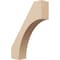 Ekena Millwork 3-inch W x 12-inch D x 16-inch H Westlake Rough Cedar Woodgrain TimberThane Knee Brace, Primed BRCUR03X12X16WTLRCPR - alternate 1